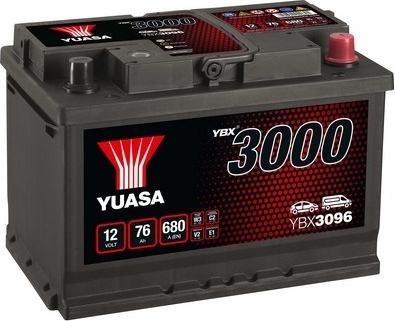 Yuasa YBX3096 - 76Ah 680A AKUMUL