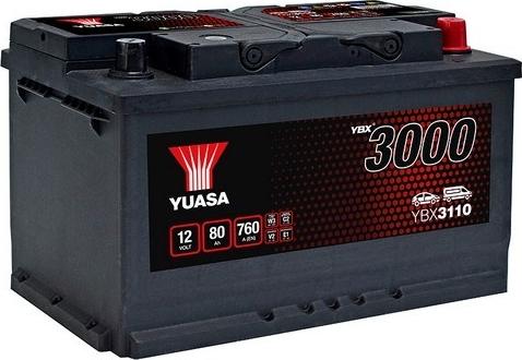 Yuasa YBX3110 - 80Ah 760A AKUMUL