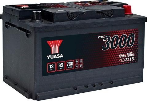 Yuasa YBX3115 - 85Ah 760A AKUMUL