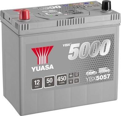 Yuasa YBX5057 - 50Ah 450A AKUMUL