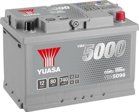 Yuasa YBX5096 - 80Ah 740A AKUMUL
