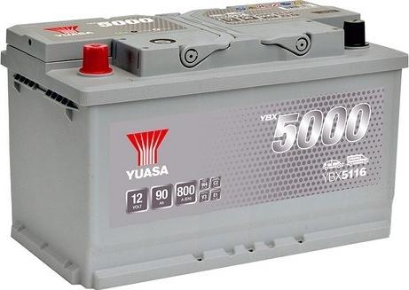 Yuasa YBX5116 - 90Ah 800A AKUMUL