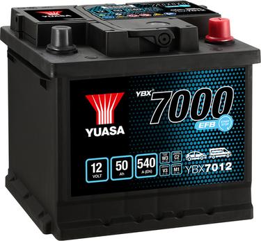 Yuasa YBX7012 - 50Ah 540A AKUMUL