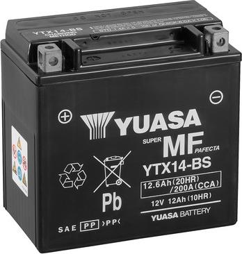 Yuasa YTX14-BS(CP) - 12.6Ah 200A
