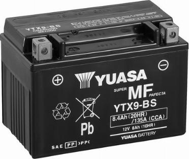 Yuasa YTX9-BS(CP) - 8.4Ah 135A