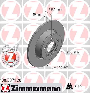 Zimmermann 100.3371.20 - Bremžu