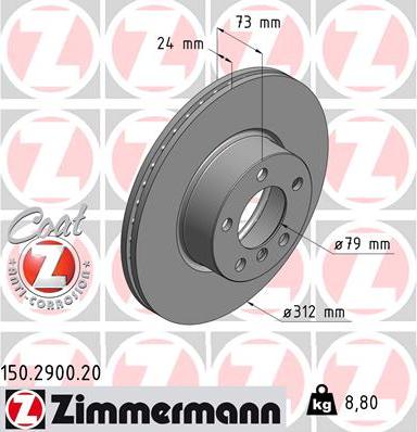 Zimmermann 150.2900.20 - Auto
