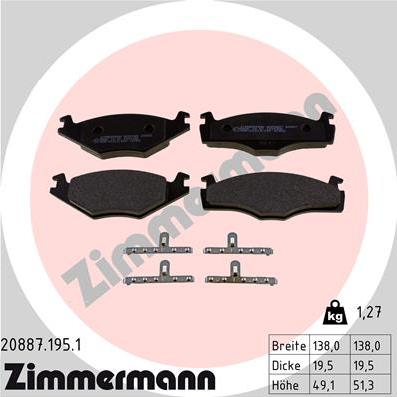 Zimmermann 20887.195.1 - Bremžu