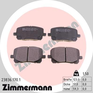 Zimmermann 23836.170.1 - Bremžu