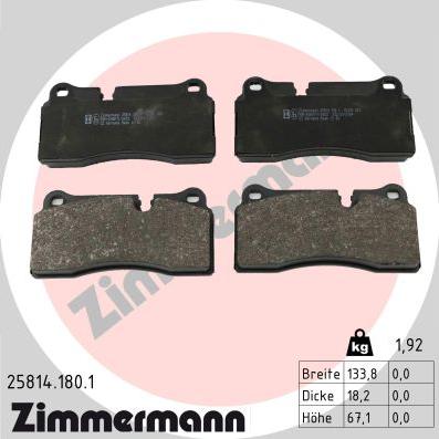Zimmermann 25814.180.1 - Bremžu