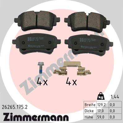 Zimmermann 26265.175.2 - Bremžu