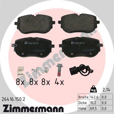 Zimmermann 26416.150.2 - Bremžu