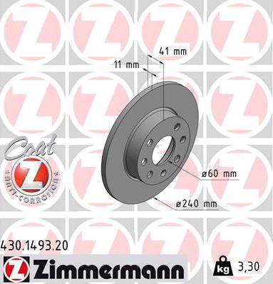 Zimmermann 430.1493.20 - Bremžu