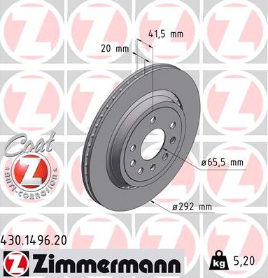 Zimmermann 430.1496.20 - Auto