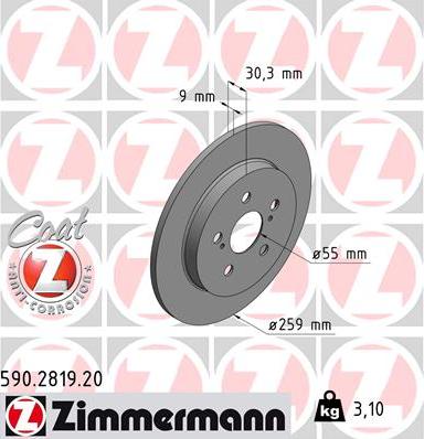 Zimmermann 590.2819.20 - Auto