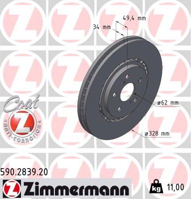 Zimmermann 590.2839.20 - Auto